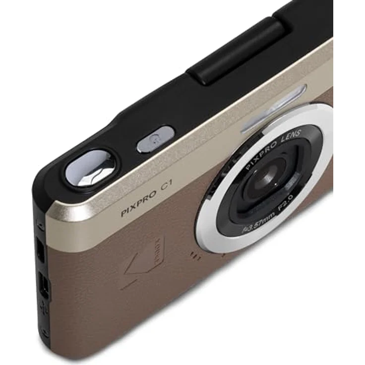 KODAK Pixpro C1, Ultrakompakte Digitalkamera mit 13MP BSI CMOS, 4X Zoom, 7,1 cm LCD-Bildschirm und LED-Blitz - Marron – Bild 4