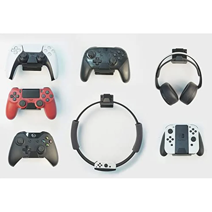 BITUXX 2X Wandhalter für Controller, kompatibel mit PlayStation, Xbox und Nintendo Switch, aus langlebigem kaltgewalztem Stahl – Bild 4