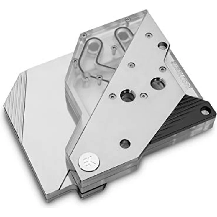 EKWB EK-Quantum Momentum Aorus Z490 Xtreme D-RGB, Monoblock CPU Wasserkühler mit transparentem Acryldeckel und vernickeltem Kupfer, Silber – Bild 1