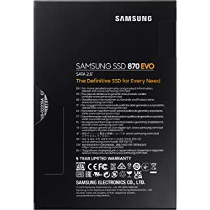 Samsung 870 Evo MZ-77E2T0B 2000 GB 0,3 DWPD 2.5" 63,5mm SSD – Bild 5