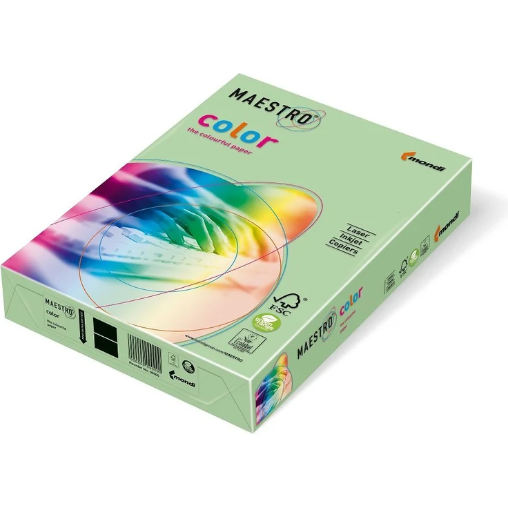 Mondi Maestro Color, Drucker- und Kopierpapier, mittelgrün, 80g/m², DIN-A3, 500 Blatt, FSC-zertifiziert