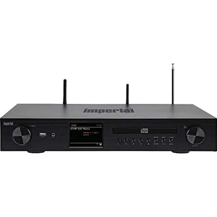 Imperial DABMAN i550 CD HiFi-Verst?rker Internetradio (DAB+/DAB/UKW/WLAN, Bluetooth, Streaming Dienste, CD-Player, Stereo Endstufe, AV Receiver), schwarz, HiFi breite, 22-252-00 – Bild 1