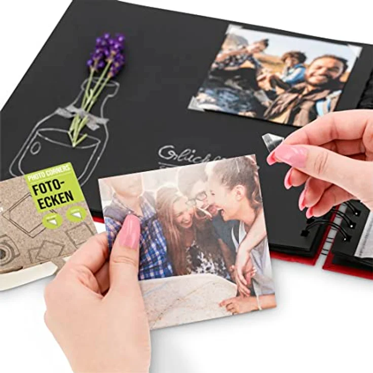 Hama Fotoalbum Hama Fotoecken-Spender 00007107 500 St., Transparent/Weiß, selbstklebend, archivierungssicher, säure- und lösemittelfrei – Bild 6