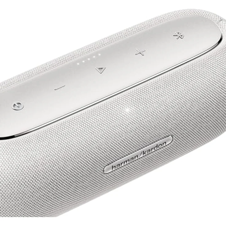 Harman Kardon Luna Bluetooth-Box in Grau – Tragbarer, wasserdichter Bluetooth-Lautsprecher – Bis zu 12 Stunden Akkulaufzeit – Bild 2