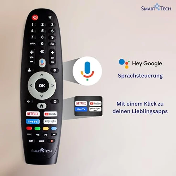Smart Tech 43QG06V2, 43 Zoll QLED Fernseher mit 4K UHD Auflösung, Google TV, HDR, Bluetooth und Triple-Tuner – Bild 5