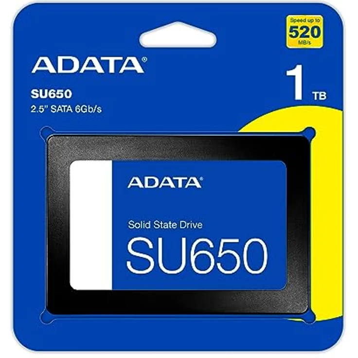 ADATA SU650 1TB 3D-NAND SATA 2,5 Zoll interne SSD (ASU650SS-1TT-R) - Sequentielle Lese-/Schreibleistung bis zu 520/450MB/s, LDPC Fehlerkorrekturcode – Bild 5