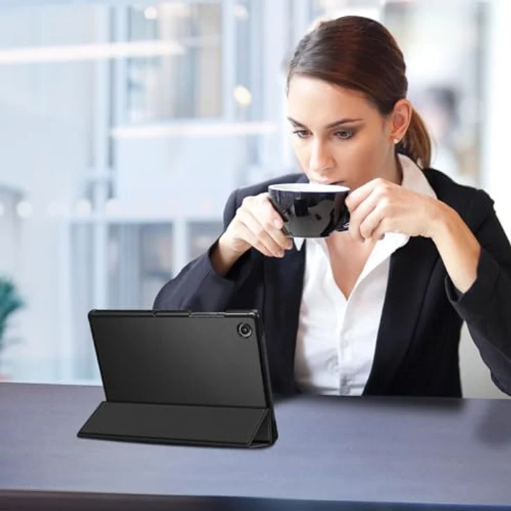 Fintie Tablet-Hülle für Samsung Galaxy Tab A8 10.5 2021 - Ultra Schlank Kunstleder Schutzhülle Cover mit Auto Schlaf/Wach Funktion in verschiedenen Farben – Bild 8