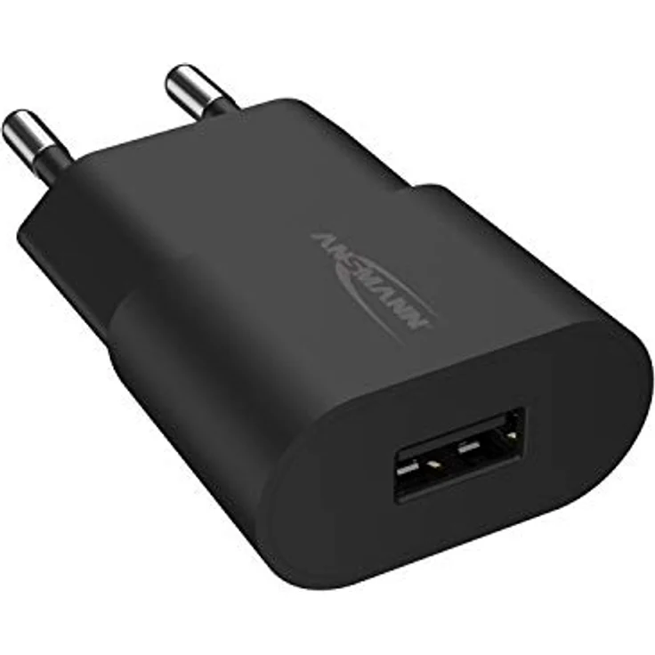 ANSMANN USB Ladegerät 5W 1A, Traveller USB Power Adapter / Netzteil besonders geeignet für Apple iPhone, Samsung Galaxy, Huawei, Xiaomi, Tablet, GoPro, e-Book Reader, etc – Bild 1