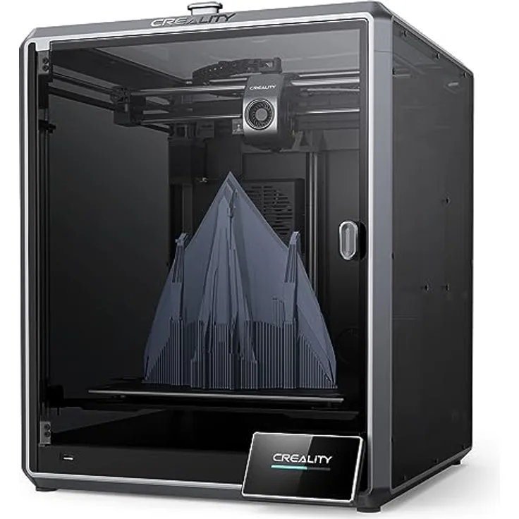 Creality K1 Max 3D Drucker, 600 mm/s Hochgeschwindigkeitsdruck, AI-Kamera, Automatische Nivellierung, KI-Lidar, EIN-Tasten-Selbsttest, 300 * 300 * 300mm Druckgröße