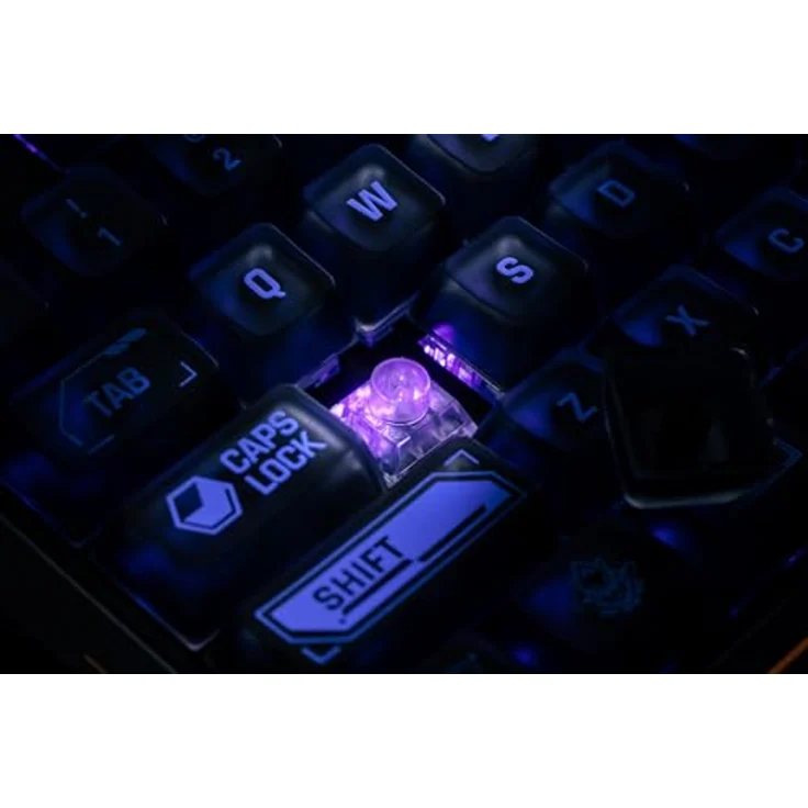 8bitdo Mechanical Keyboard Mecha Break Edition, Kabelgebunden und Kabellos, 87 Tasten, Schwarz, RGB-Hintergrundbeleuchtung, Hot-swappable Kailh Glaze Jellyfish Pro Switches – Bild 9