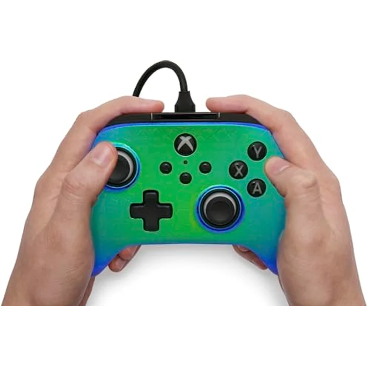 PowerA Advantage Kabelgebundener Controller Raptor Chrome (Xbox Series X), ergonomisches Gamepad mit 3 m USB-C-Kabel, erweiterbaren Gaming-Tasten und Doppel-Vibrationsmotoren – Bild 2