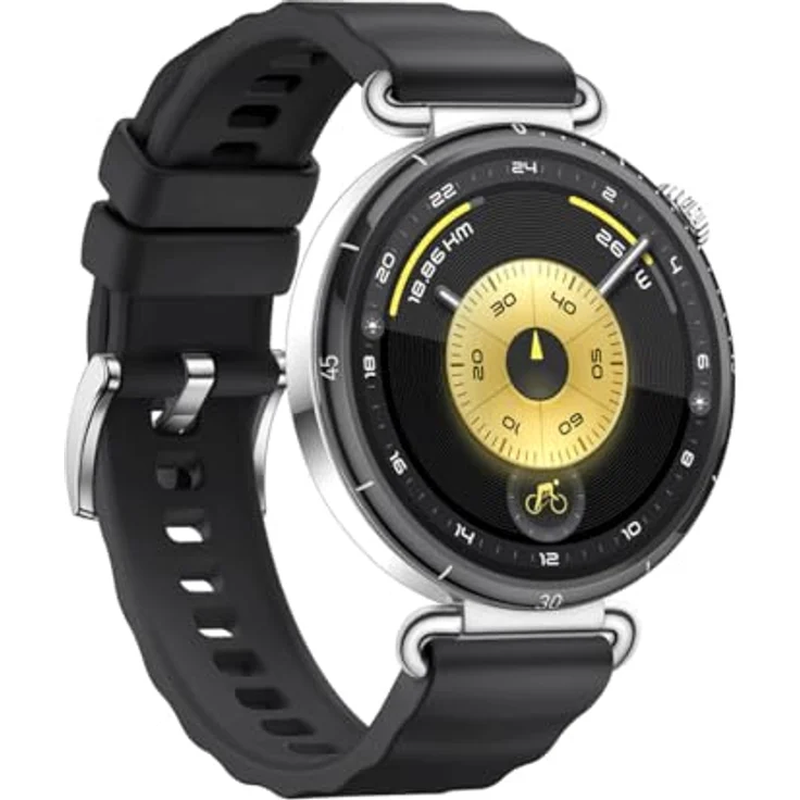 Huawei Watch GT6 (41 mm), Smartwatch mit 1,47 Zoll AMOLED-Display, GPS, Herzfrequenzmonitor, Edelstahlgehäuse, IP69, schwarz – Bild 4
