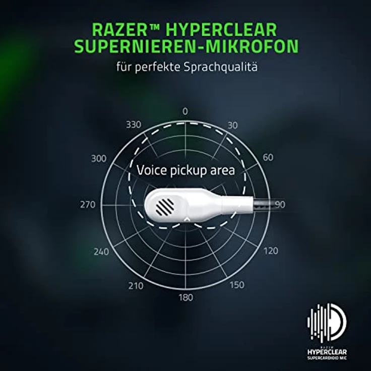 Razer Kaira Pro - Kabelloses Headset für Xbox Series X und Mobiles Xbox-Gaming (Wireless Headset, Bluetooth, 50-mm-Treiber, Superkardioid-Mikrofon, Xbox Wireless Und Bluetooth 5.0) Weiß – Bild 3