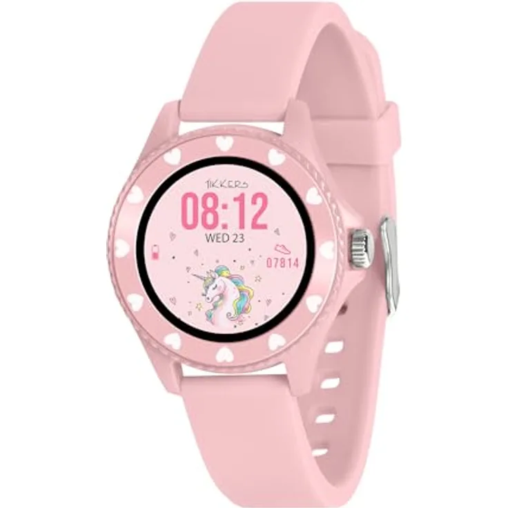 Tikkers Intelligente Uhr Serie 34, Smartwatch für Kinder mit GPS, Herzfrequenzmonitor und personalisierbaren Zifferblättern