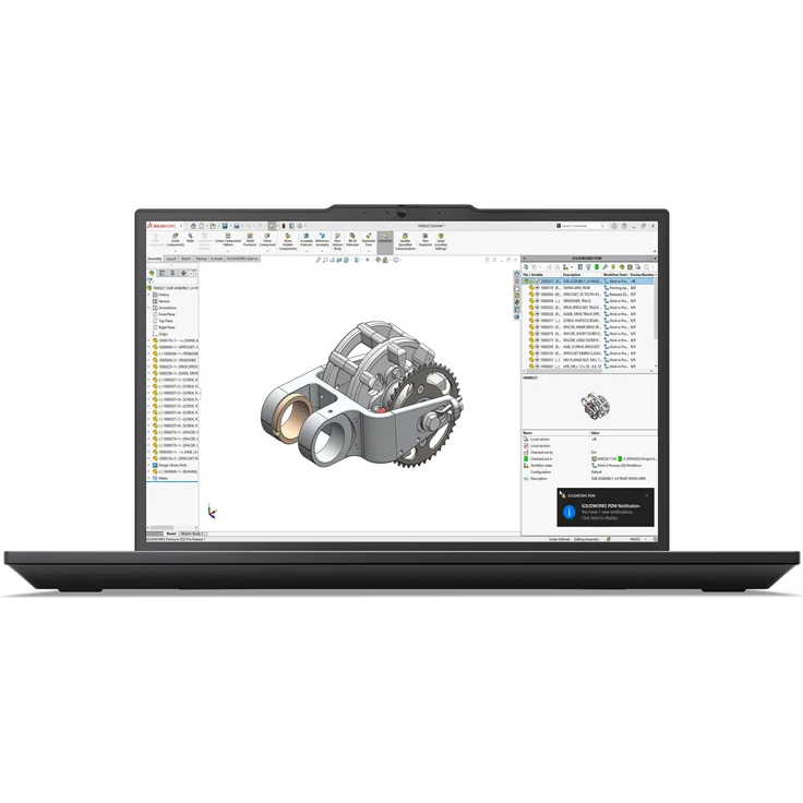 Lenovo ThinkPad P16v G3, 16" Notebook mit Intel Core Ultra 7 255H, 64 GB RAM, 1 TB SSD, RTX A2000, Windows 11 Pro, Schwarz – Bild 1
