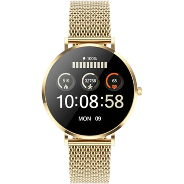 XCOAST SIONA 2 NANO - Damen Smartwatch 3,7 cm/1,19 Zoll, iOS und Android, Wasserdicht, Puls, Blutdruck, Blutsauerstoff – Bild 5