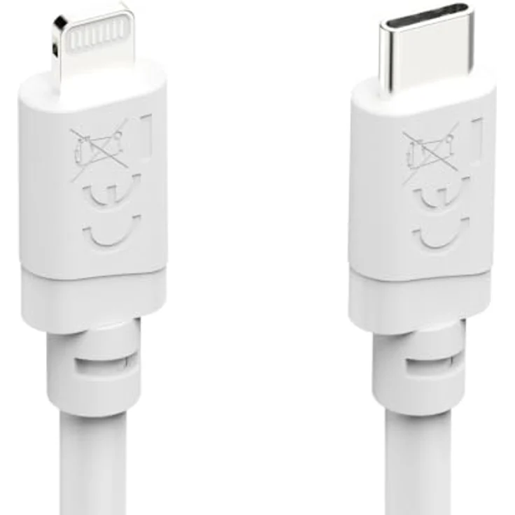 Hama USB-C auf Lightning Ladekabel, 1m, Schnellladen und High-Speed-Datenübertragung, für Apple, Weiß – Bild 4