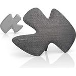 Thomson Zimmerantenne DVBT-2 mit einstellbarem Verstärker für Fernseher (digitale Innenantenne, leistungsstarke Ultra-HD-Fernsehantenne, stromsparend dank USB u. Koax-Stecker, 2,5m Kabel) schwarz-grau