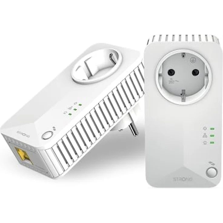 STRONG Powerline 600 Kit | enthält 2 Powerline Adapter | bis zu 600 Mbit/s | HomePlug AV Standard | Reichweite über 300 m | Verbindung über Ethernet-Kabel – Bild 1