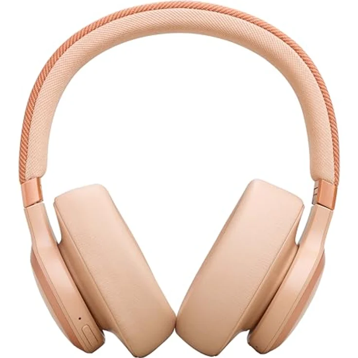 JBL Live 770 NC – Bluetooth Over-Ear-Kopfhörer mit adaptivem Noise-Cancelling – Kabellose Ohrhörer Signature Sound und Sprachassistent – Langer Musikgenuss für bis zu 65 Stunden – Sandstein – Bild 2