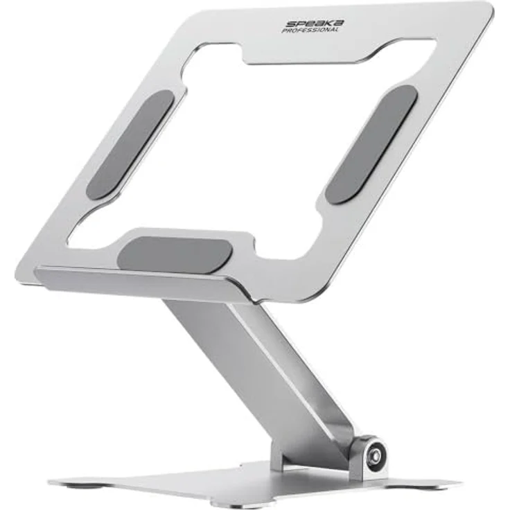 Speaka Professional SP-LS-200, höhenverstellbarer Notebook-Ständer aus Aluminium, klappbar für Laptops/ Tablets bis 15 Zoll – Bild 3