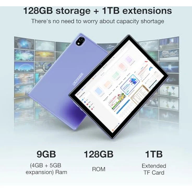 DOOGEE U10 10.1 4GB/128GB Lila Tablet Marke - Preisvergleich – Bild 3