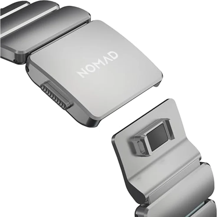 Nomad Stratos Band Titanium Natural 49mm, Icy Blue Glow Smartwatch-Armband mit Wasserresistenz und magnetischem Verschluss – Bild 7