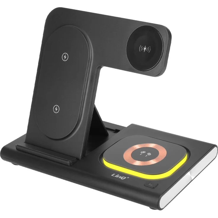 LinQ C3529 QI-Ladestation 15W (15 W), Wireless Charger, Schwarz