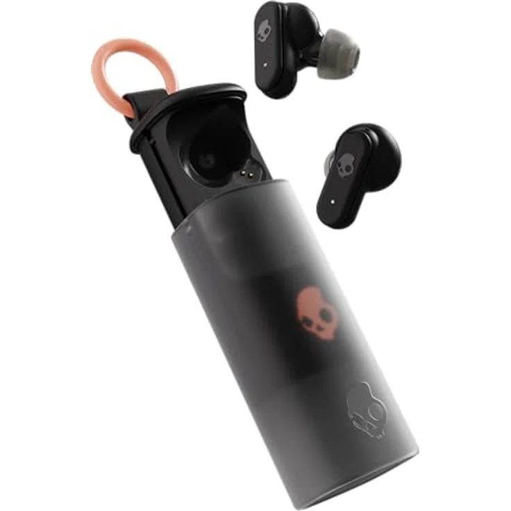 SKULLCANDY Dime EVO In-ear True Wireless Earbuds, Bluetooth 5.3, 36 Stunden Akkulaufzeit, IPX4 Spritzwasserschutz, Schwarz – Bild 1