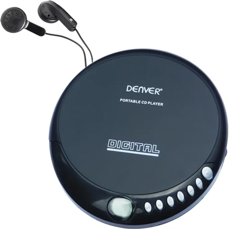 Denver DM-24 tragbarer CD-Player schwarz