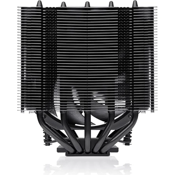 Noctua NH-D12L chromax.black, Low-Profile Dual-Tower CPU Kühler (120mm, Schwarz) – Bild 2