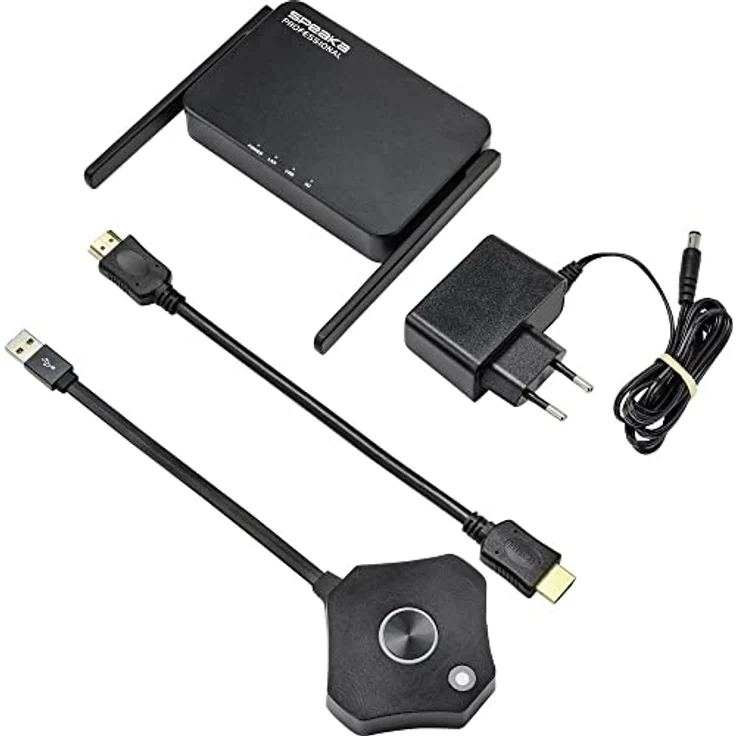SpeaKa Professional SP-WTR-500 Drahtloses Full HD Präsentationssystem 30 m – Bild 4