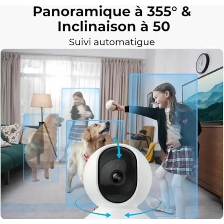 Reolink E Series E330 Outdoor & Indoor WiFi IP Sicherheitskamera SuperHD 2K 355º Nachtsicht – Bild 6
