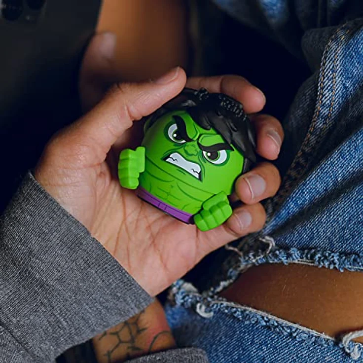 Bitty Boomers Sykel Enterprises The Incredible Hulk Bluetooth-Lautsprecher, ultra-tragbarer kabelloser Speaker in Hulk-Grün – Bild 4