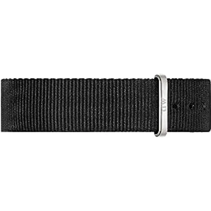 Daniel Wellington NATO-Uhrenarmband für Damen, 18 mm, Nylon mit Edelstahl-Öse in Silberfarben