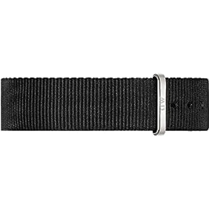 Daniel Wellington NATO-Uhrenarmband für Damen, 18 mm, Nylon mit Edelstahl-Öse in Silberfarben – Bild 1