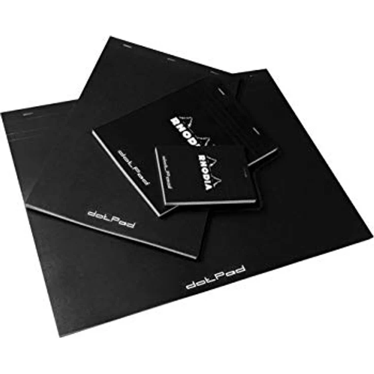 OTTO Notizblock DotPad Nr. 18, A4 Dot Grid schwarz, 80 Blatt PEFC-zertifiziertes Papier, 5mm Abstand – Bild 4