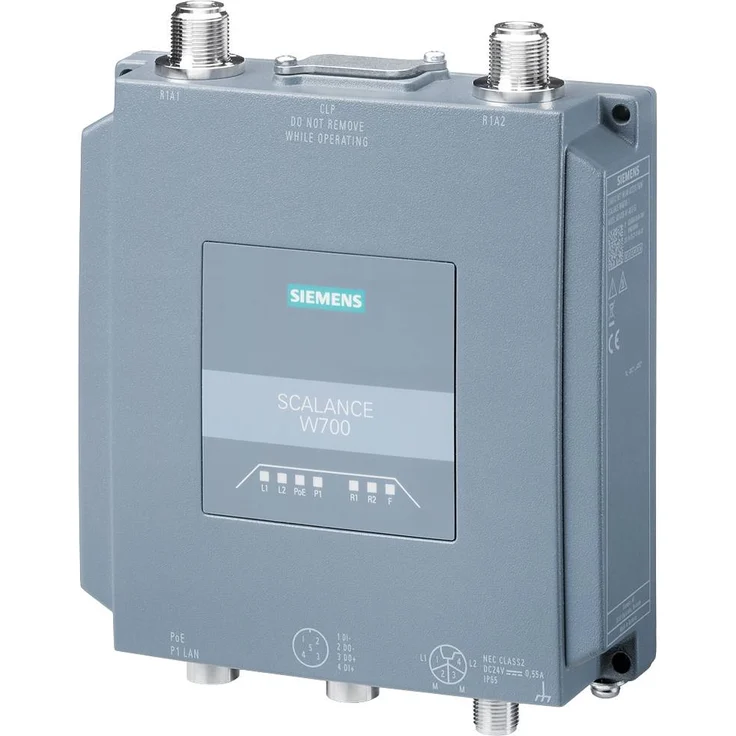 Siemens 6GK57661GE007DA0 Access-Server-Hardware, IWLAN Access Point mit IEEE 802.11ax (Wi-Fi 6), 1201 Mbit/s, IP65, für Schaltschrankmontage, 2,4/5 GHz