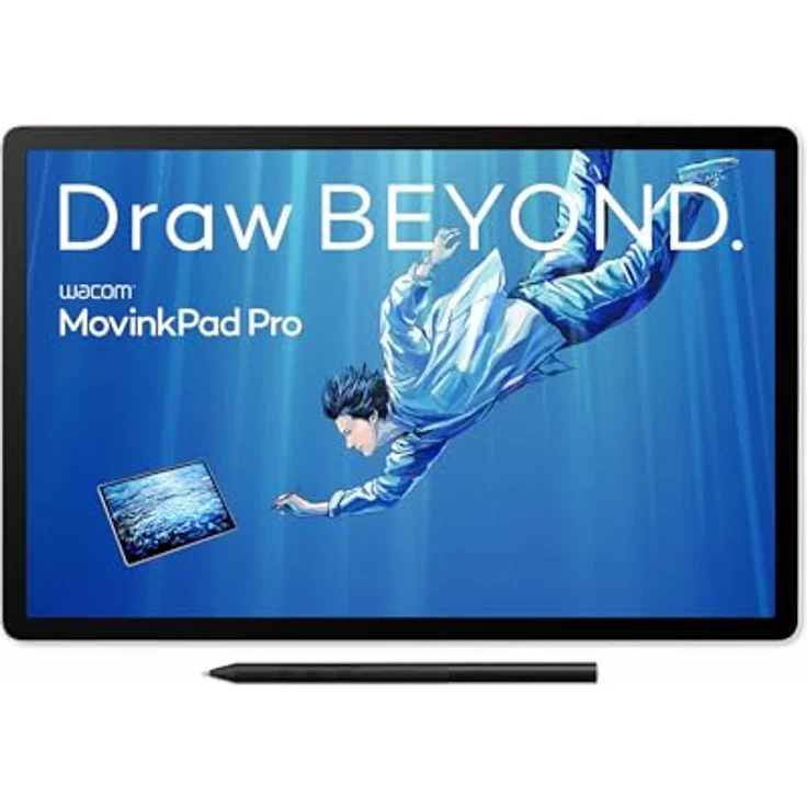 Wacom MovinkPad Pro portable 14, Grafiktablett mit 14 Zoll Display, grau – Bild 1