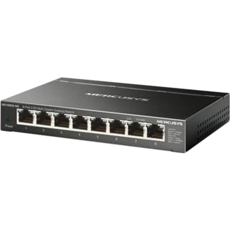 Mercusys Mercu-MS XXX, Netzwerk Switch mit 8 RJ45-Ports, nicht managebar, Schwarz – Bild 2