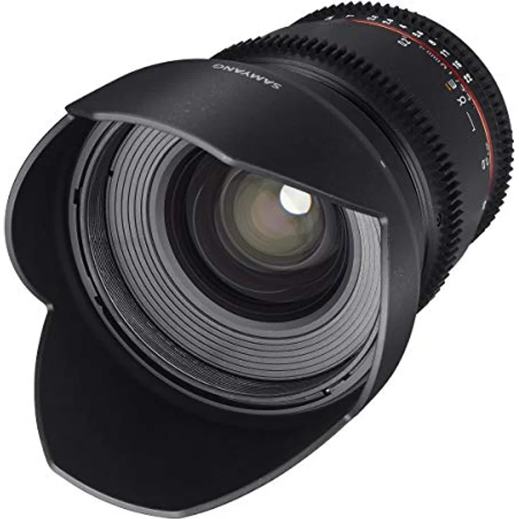 Samyang 16-2,2 Objektiv Video DSLR II Canon EF manueller Fokus Videoobjektiv 0,8 Zahnkranz Gear, Weitwinkelobjektiv schwarz – Bild 2