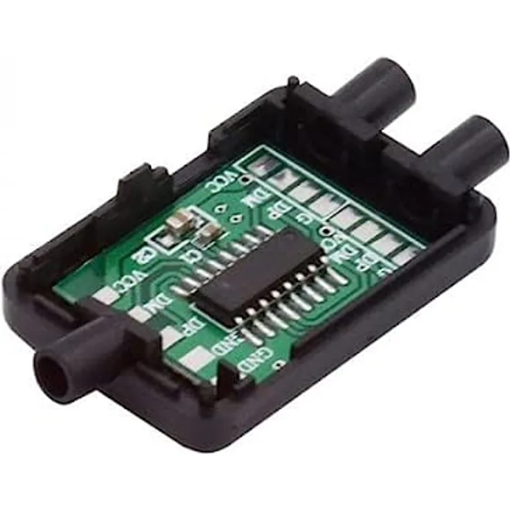 System-S USB 2.0 PCBA Hub 1 zu 2 Splitter mit Hülle Leiterplatte Adapter in Schwarz