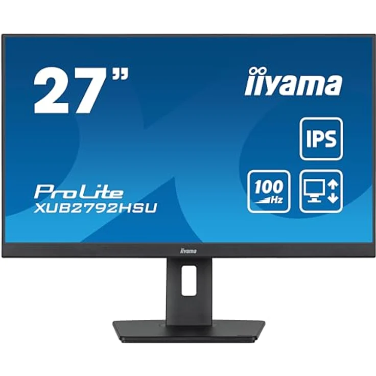 Computer Mouse iiyama ProLite XUB2792HSU-B6 27" IPS LED-Monitor Full-HD 100Hz HDMI DP USB3.2 Höhenverstellung Pivot FreeSync Schwarz – Bild 2