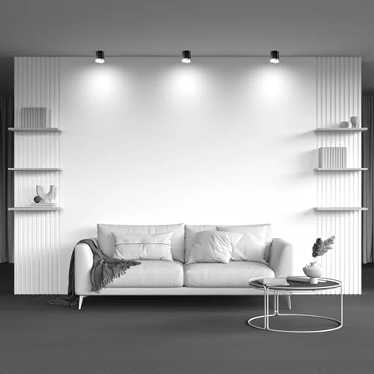 Maytoni Moderne Deckenleuchte Hoop 1xGX53 Schwarz mit Gold - 12W für verschiedene Räume – Bild 3