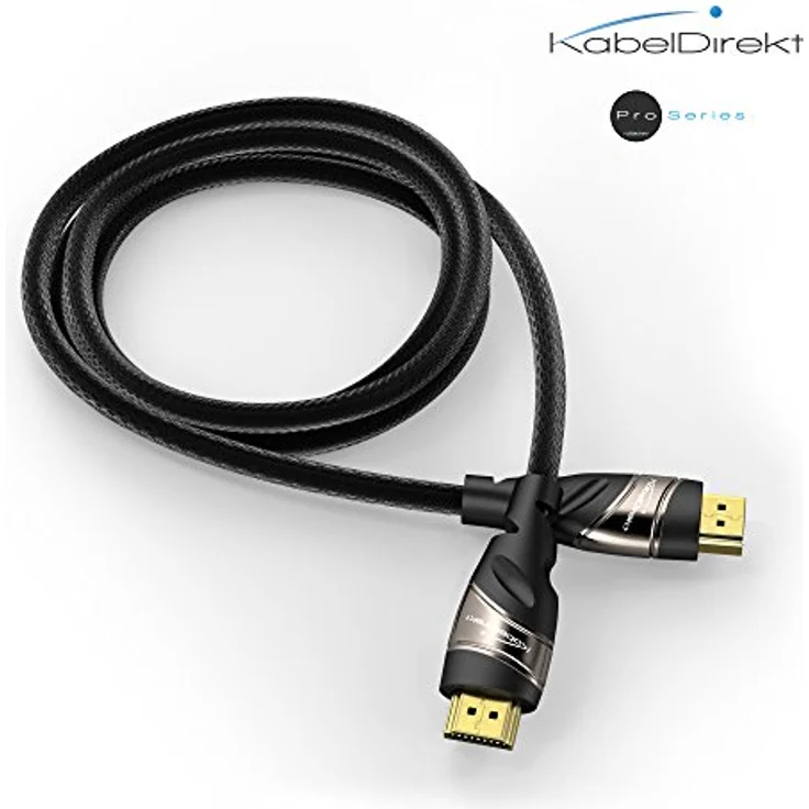 KabelDirekt - 4K HDMI Kabel - 10m - kompatibel mit (HDMI 2.0a-b 2.0, 1.4a, 4K Ultra HD, 3D, Full HD, 1080p, HDR, ARC, Highspeed mit Ethernet, PS4, Xbox, HDTV) - PRO Series – Bild 3