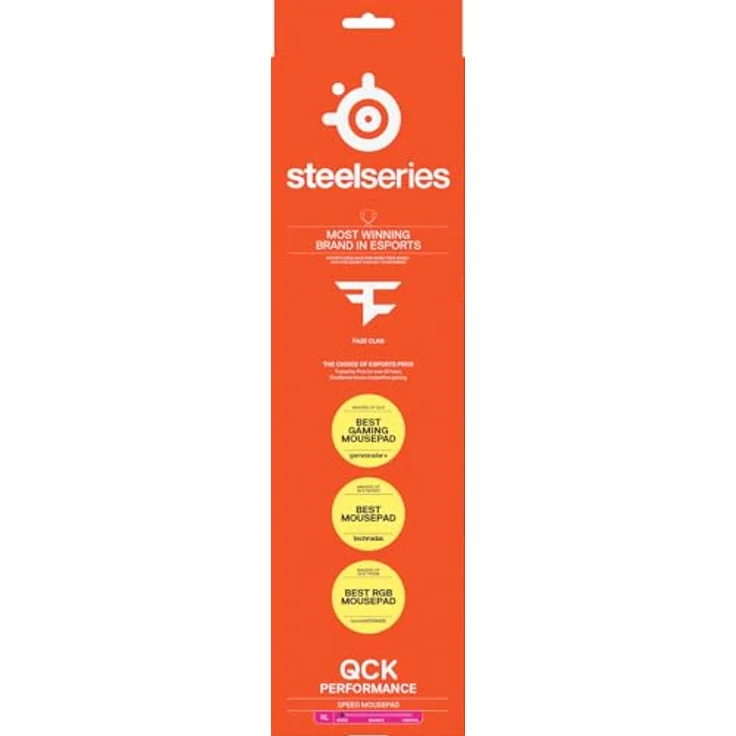 SteelSeries QcK Performance Speed XL Mauspad - Schwarz, Ultra-glatte Oberfläche, Rutschfeste Basis, 900 x 400 mm – Bild 14