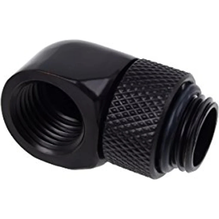 Alphacool Eiszapfen Connector Series Rotatable L-Connector - Flüssigkühlsystemarmatur - Deep Black – Bild 3