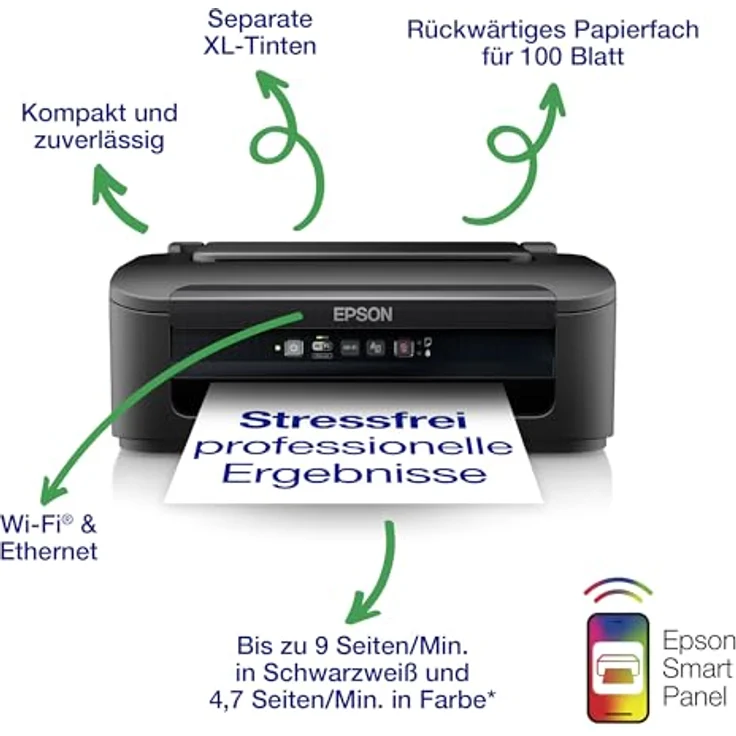 Epson Workforce WF-2110W Inkjet Multifunction Printer Color 10ppm A4 (P) – Bild 2