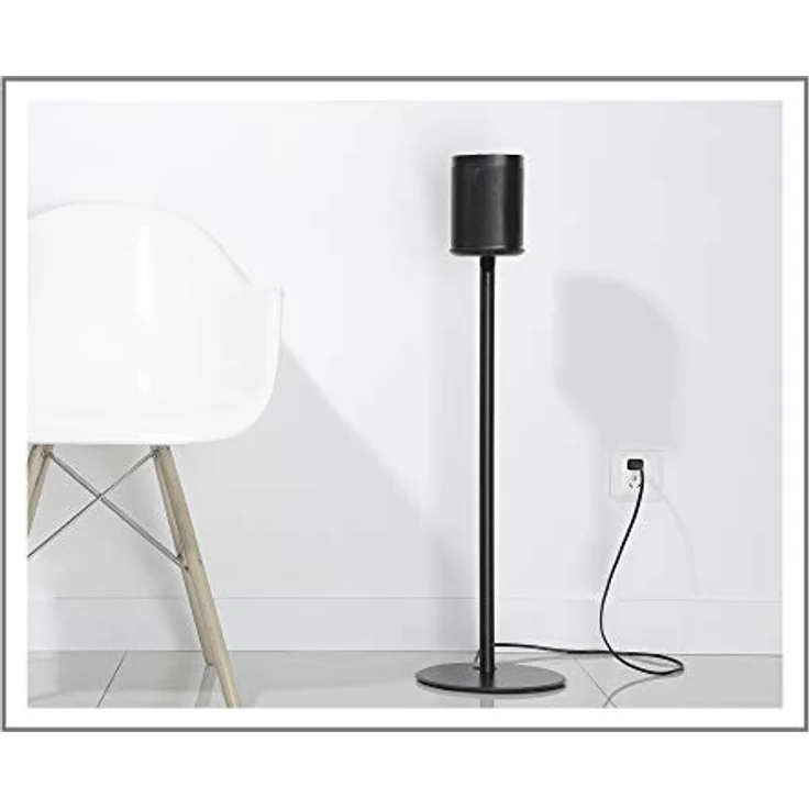 conecto CC50595 Premium Standfuß für SONOS ONE + SONOS PLAY:1 mit Kabelmanagement, Höhe: 71,6cm, Traglast: max. 3,0kg, schwarz – Bild 7