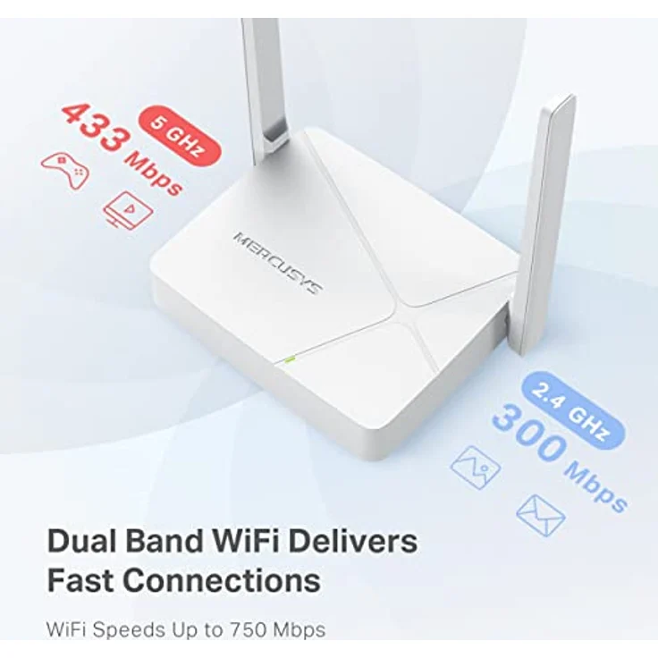 TP-Link Mercusys MR20 AC750, Dual Band Wifi Router mit 2x Antennen, 750 Mbps, RJ45 Anschluss, Kindersicherung – Bild 6